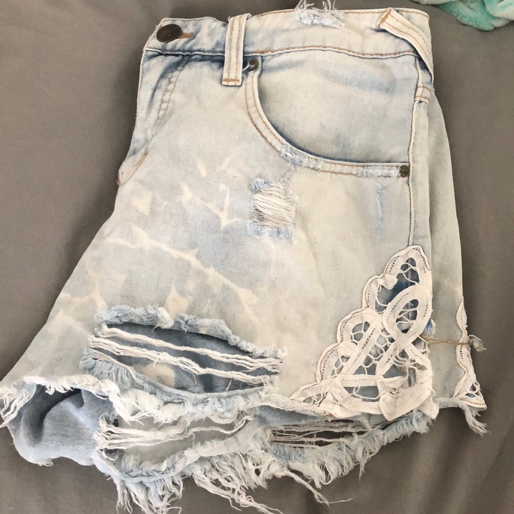 Free people jean shorts